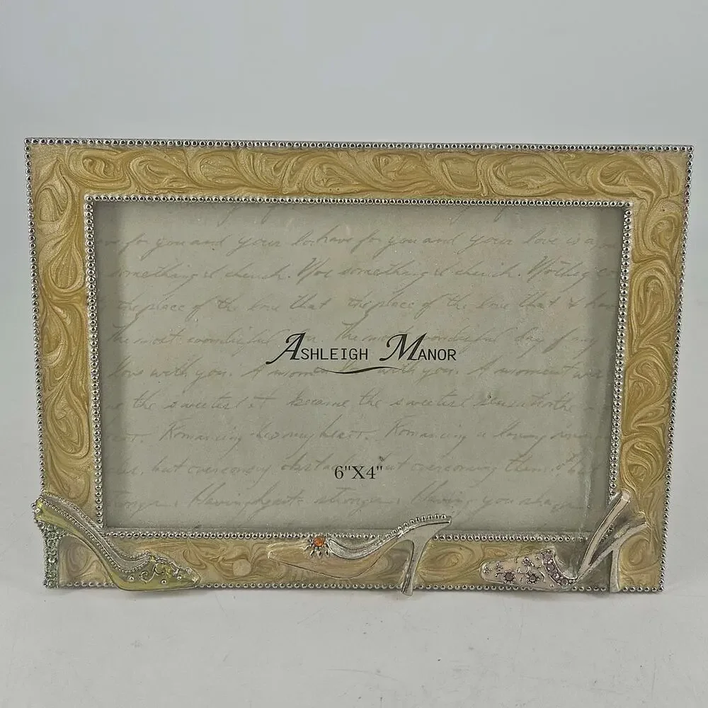 Ashleigh Manor Enameled jeweled high heel shoe design Picture Frame